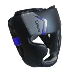 Benza Bazooka Series Sparring Head Guard : Black/Blue -Martial Arts Supplies Bazooka boxing head guard blue 1
