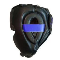 Benza Bazooka Series Sparring Head Guard : Black/Blue -Martial Arts Supplies Bazooka boxing head guard blue 3