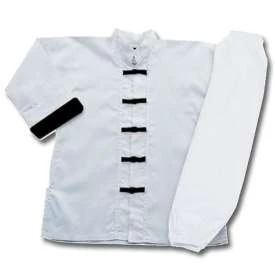 Student Kung Fu White Uniform For Training 4 Student Kung Fu White Uniform For Training - Image 2