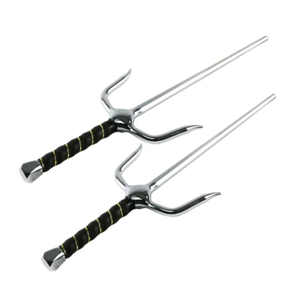 Wacoku Octagon Pommel Chrome Sai 3 Wacoku Octagon Pommel Chrome Sai