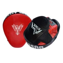 Boxing Pads, Focus Target “ATTACK” Genuine Leather -Martial Arts Supplies attack focus mitts 3