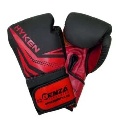 BENZA HYKEN Leatherette Boxing Bag Glove 8 BENZA HYKEN Leatherette Boxing Bag Glove -Martial Arts Supplies benza hyken training bag glove red 1