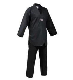 Martial Arts Supplies -Martial Arts Supplies black master taekwondo uniform