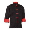 Competition Kung Fu Uniform BLK|RED -Martial Arts Supplies black with red cuff collar kung fu uniform