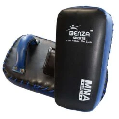 BENZA Booster Thai Kick Pads BLK/BLU -Martial Arts Supplies booster thai kick pads vinyl blue 2