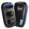 BENZA Booster Thai Kick Pads BLK/BLU 2 BENZA Booster Thai Kick Pads BLK/BLU -Martial Arts Supplies booster thai kick pads vinyl blue 3