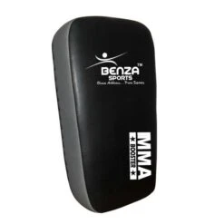 MMA Thai Kicking Pads BENZA BOOSTER BLK/GRY -Martial Arts Supplies booster thai kick pads vinyl grey 4