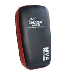MMA Thai Kicking Pads BENZA BOOSTER BLK/RED -Martial Arts Supplies booster thai kick pads vinyl red 4