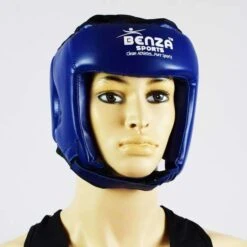 BENZA Boxing Competition Headgear – Open Face Blue Corner Headguard 11 BENZA Boxing Competition Headgear – Open Face Blue Corner Headguard -Martial Arts Supplies boxing head guard open face L1805U 1
