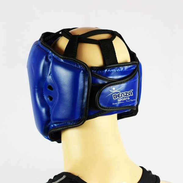 BENZA Boxing Competition Headgear – Open Face Blue Corner Headguard 6 BENZA Boxing Competition Headgear – Open Face Blue Corner Headguard - Image 4
