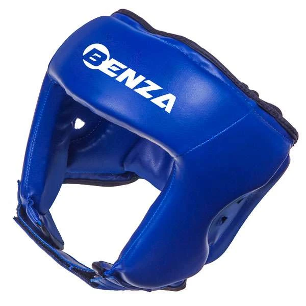 BENZA Boxing Competition Headgear – Open Face Blue Corner Headguard 3 BENZA Boxing Competition Headgear – Open Face Blue Corner Headguard