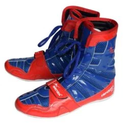 Benza Boxing Shoes Emperor’s Choice 9 Benza Boxing Shoes Emperor’s Choice -Martial Arts Supplies boxing wrestling shoe blue red 4
