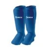 Cotton Shin Pads With Instep For Karate, Taekwondo, Judo Blue -Martial Arts Supplies cotton shin instep guard blue 2