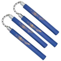 Training Nunchaku -Martial Arts Supplies foam nunchaku with chain blue