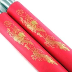 Foam Training Nunchucks -Martial Arts Supplies foam nunchaku with chain red 1