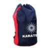 Karate Duffel Bag -Martial Arts Supplies karate sparring duffle bag blue front