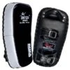 Muay Thai Kick Pads Genuine Leather BLACK/WHITE
