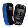 Thai Pads Genuine Leather BLACK/BLUE -Martial Arts Supplies muay thai leather kick pads black blue