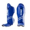 Muay Thai MMA Shin Instep Shin Guard Blue For Competition & Training -Martial Arts Supplies muaythai shin guard with instep blue 1