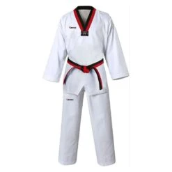 Martial Arts Supplies -Martial Arts Supplies poom vneck white taekwondo uniform