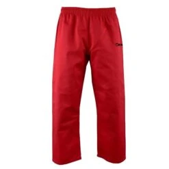 Red Karate Uniform Full Set With Belt -Martial Arts Supplies red karate pant