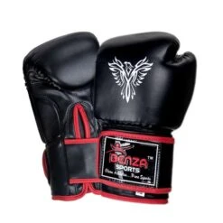 Solid Series Training Boxing Glove Black 7 Solid Series Training Boxing Glove Black -Martial Arts Supplies solid series black v935br 3