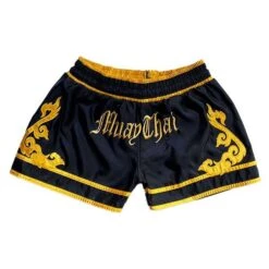 Muay Thai Shorts BLK / GOLD