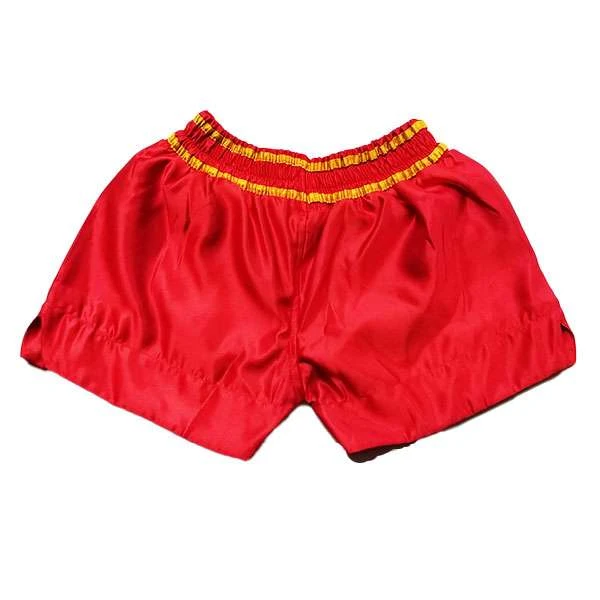 Muay Thai Short Red/Gold 4 Muay Thai Short Red/Gold - Image 2