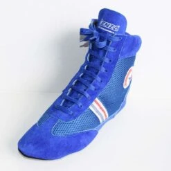 Sambo Wrestling Shoes Blue -Martial Arts Supplies wrestling sambo shoe blue 3