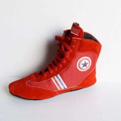 Sambo Wrestling Shoes Red 6 Sambo Wrestling Shoes Red -Martial Arts Supplies wrestling sambo shoe red